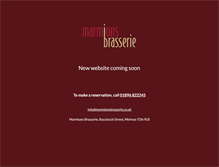 Tablet Screenshot of marmionsbrasserie.co.uk